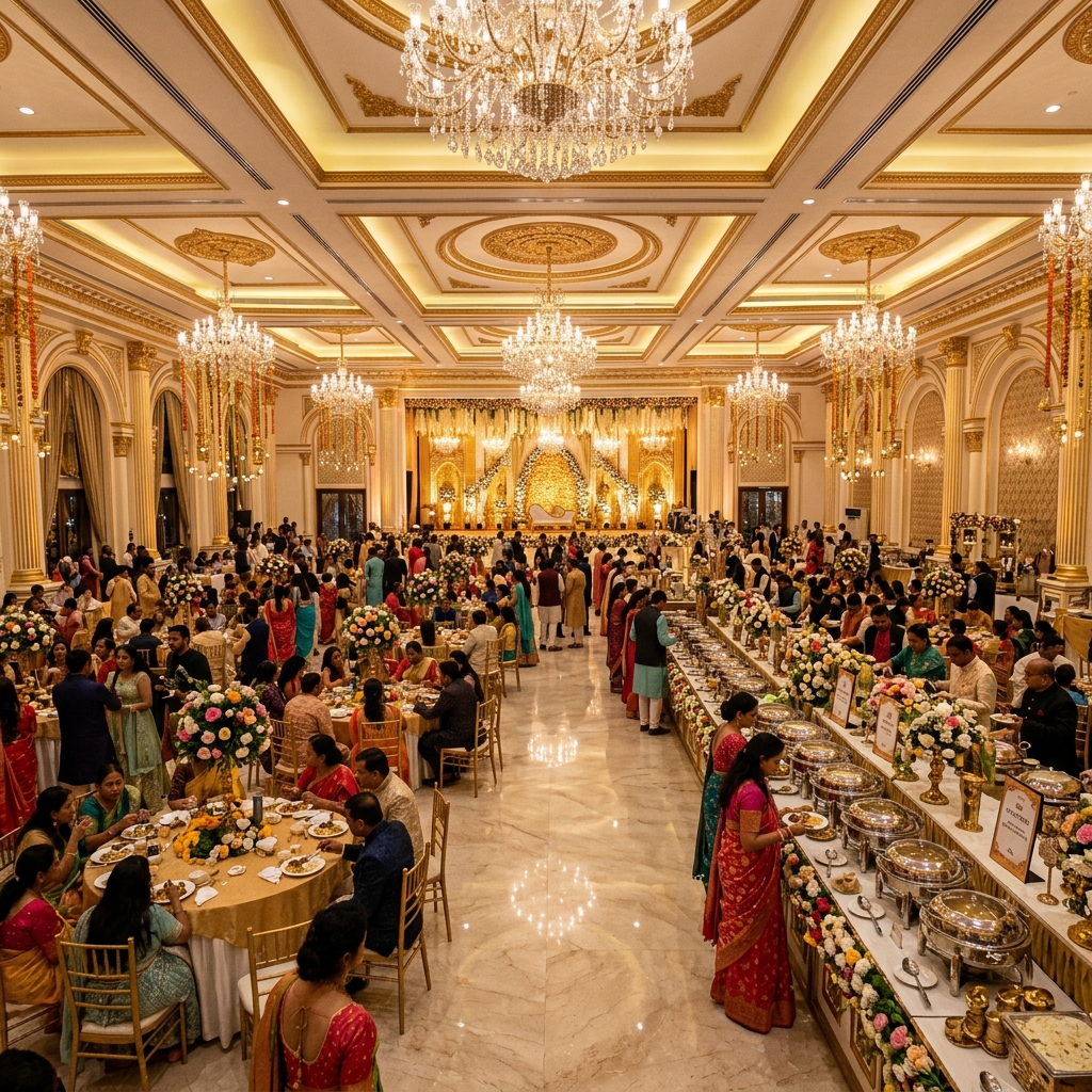 Premium wedding banquet setup by Heritage Food Company